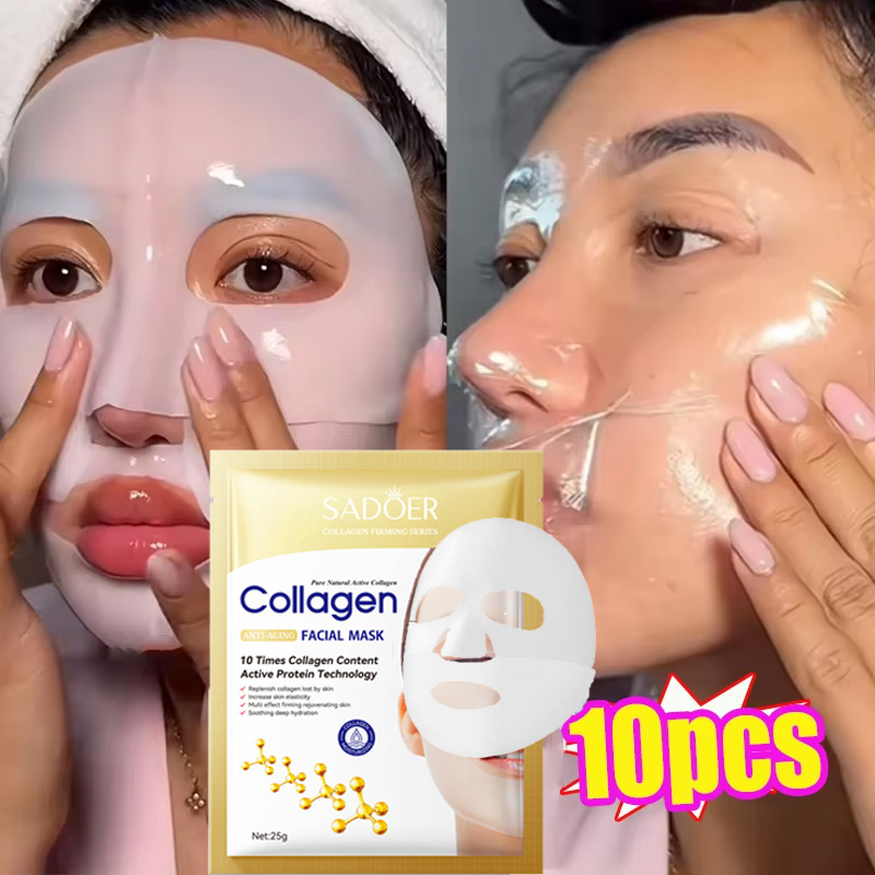 Skincare Oily Skin - 10PCS Collagene Anti Rughe Maschera per